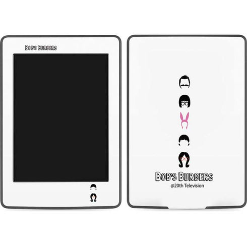 Bobs Burgers Silhouette Amazon Kindle Skin